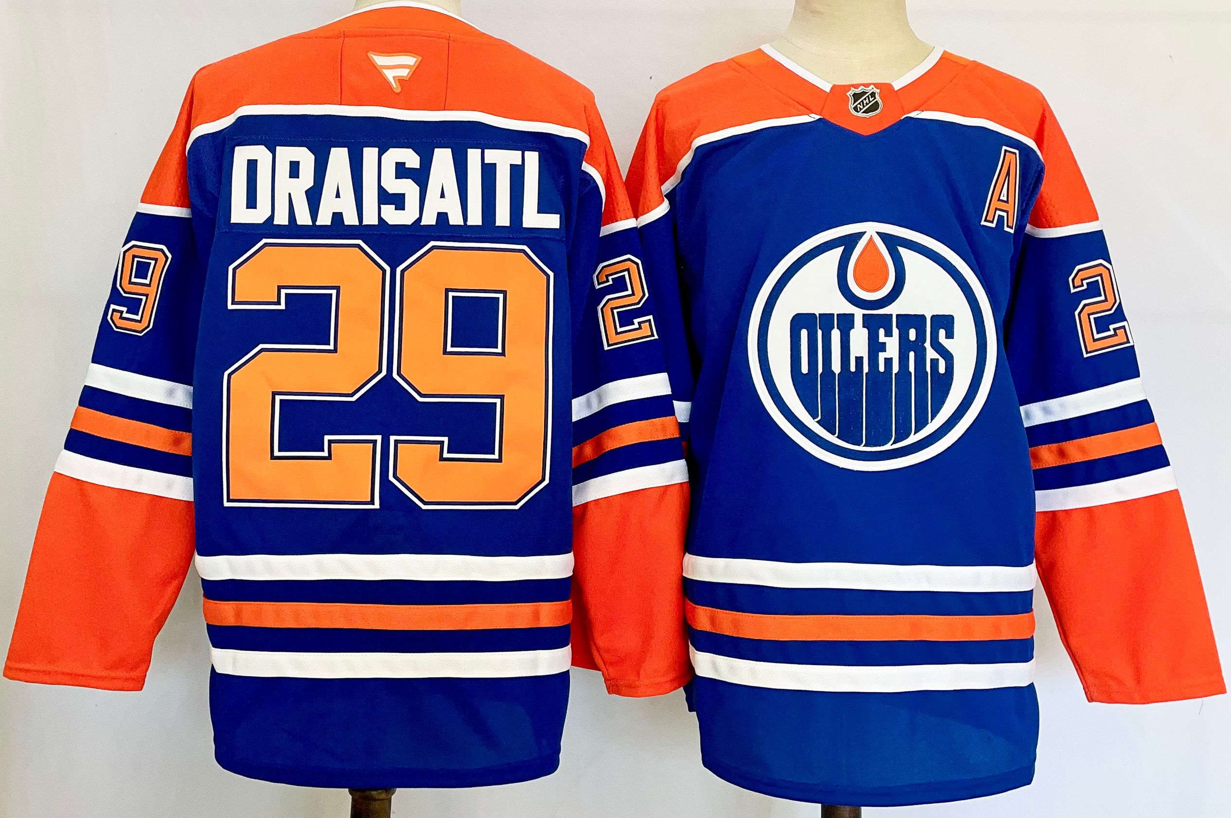 Men Edmonton Oilers 29 Draisaitl Blue 2025 Home Premier Player NHL Jersey style 1